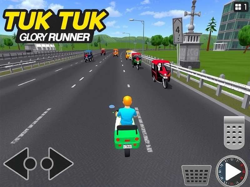 Tuk Tuk Glory Runner gameplay screenshot